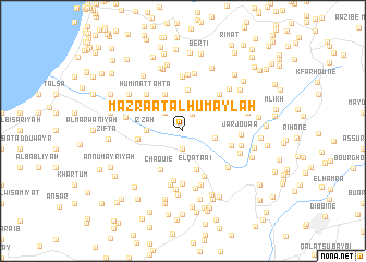 map of Mazra‘at al Ḩumaylah