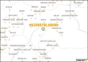 map of Mazra‘at al Wa‘rah