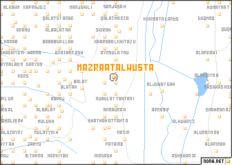 map of Mazra‘at al Wusţá