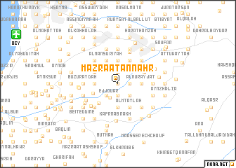 map of Mazra‘at an Nahr