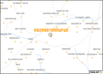 map of Mazra‘at an Nufūr