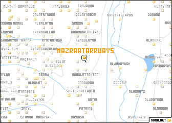 map of Mazra‘at ar Ruʼays