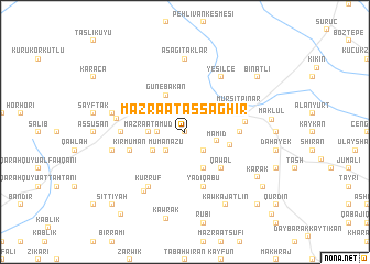 map of Mazra‘at aş Şaghīr