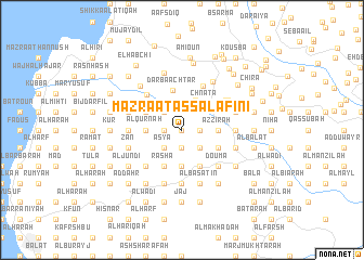 map of Mazra‘at as Salāfinī