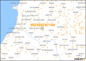 map of Mazra‘at ‘Ayyah