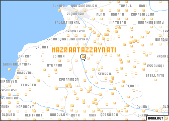map of Mazra‘at az Zaynātī