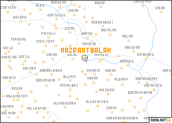 map of Mazra‘at Bālah