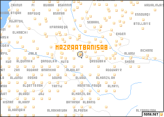 map of Mazra‘at Banī Şa‘b