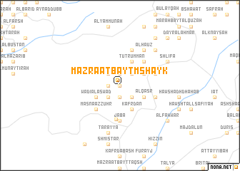 map of Mazra‘at Bayt Mshayk