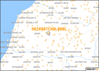 map of Mazraat Châl Baal