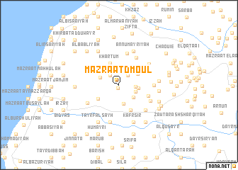 map of Mazraat Dmoûl