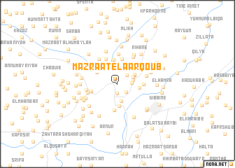 map of Mazraat el Aarqoûb