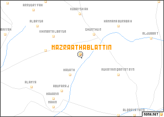 map of Mazra‘at Ḩabl at Tīn