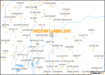 map of Mazra‘at Jabal Sīrī