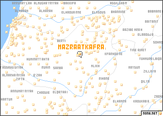 map of Mazraat Kafrâ