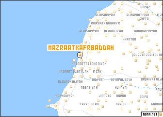 map of Mazra‘at Kafr Baddah