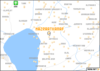 map of Mazra‘at Kanaf