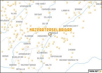 map of Mazraat Râs el Baïdar