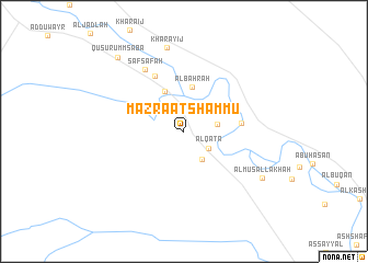 map of Mazra‘at Shammū