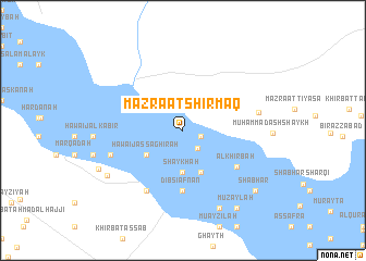 map of Mazra‘at Shirmāq