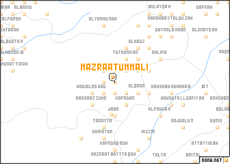 map of Mazra‘at Umm ‘Alī