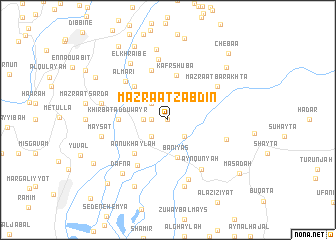 map of Mazra‘at Zabdīn