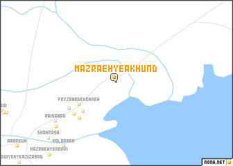 map of Mazra‘eh-ye Ākhūnd