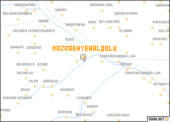 map of Mazra‘eh-ye Bālqolū