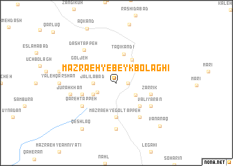 map of Mazra‘eh-ye Beyk Bolāghī