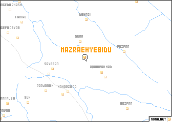 map of Mazra‘eh-ye Bīdū