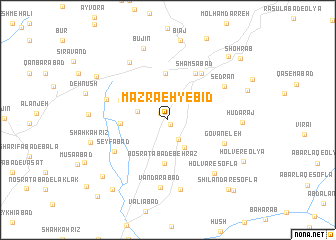 map of Mazra‘eh-ye Bīd