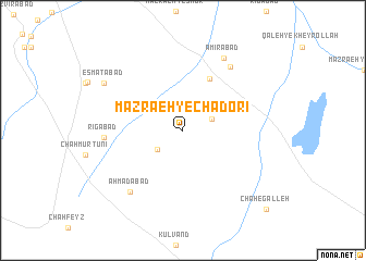 map of Mazra‘eh-ye Chādorī