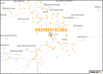 map of Mazra‘eh-ye Cheh