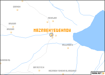 map of Mazra‘eh-ye Deh Now