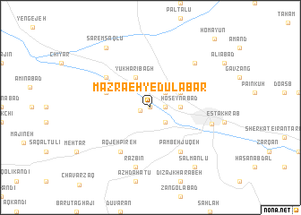 map of Mazra‘eh-ye Dūlābār