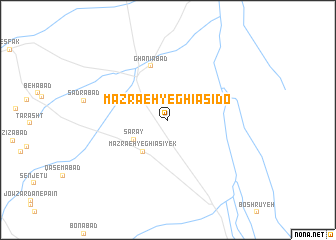 map of Mazra‘eh-ye Ghīās̄ī Do