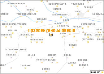 map of Mazra‘eh-ye Ḩājjī ‘Ābedīn