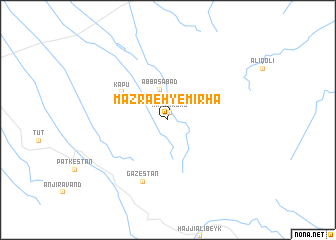 map of Mazra‘eh-ye Mīrhā