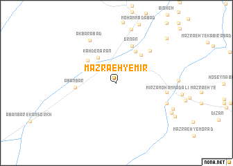 map of Mazra‘eh-ye Mīr