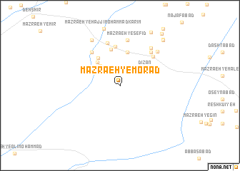 map of Mazra‘eh-ye Morād