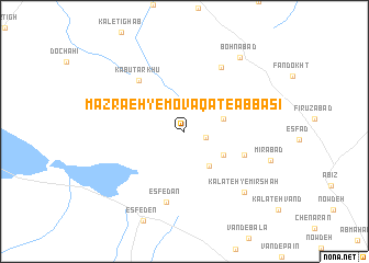 map of Mazra‘eh-ye Movaqat-e ‘Abbāsī