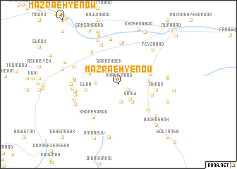 map of Mazra‘eh-ye Now