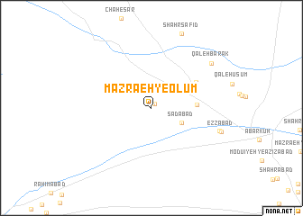 map of Mazra‘eh-ye ‘Olūm