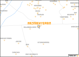 map of Mazra‘eh-ye Pā\