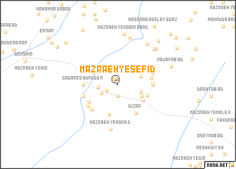 map of Mazra‘eh-ye Sefīd