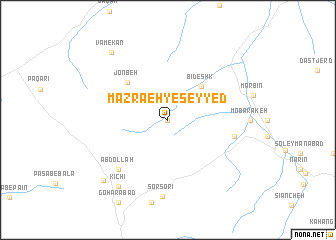 map of Mazra‘eh-ye Seyyed