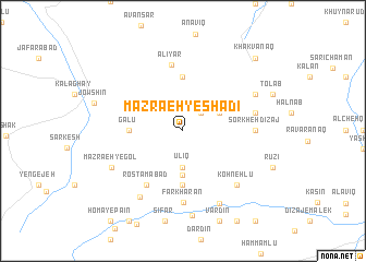 map of Mazra‘eh-ye Shādī