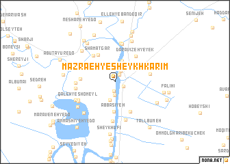 map of Mazra‘eh-ye Sheykh Karīm