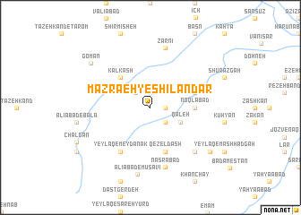 map of Mazra‘eh-ye Shīlāndar