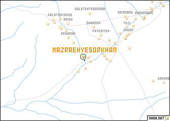 map of Mazra‘eh-ye Sorkhān
